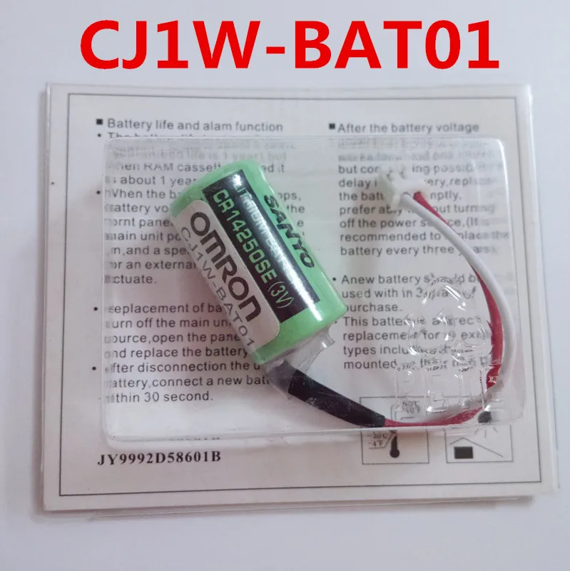 10 шт. оригинальная новая дата CJ1W-BAT01 CP1H CP1L 3 В литиевая батарея plc батареи с штекерами разъемы CR14250SE-R