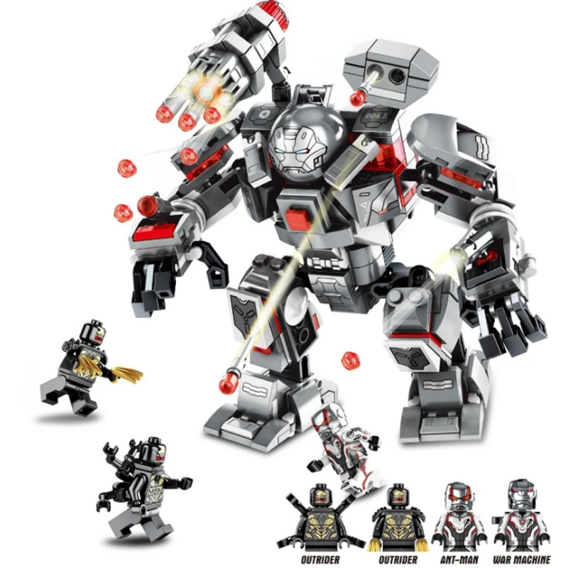 

2019 Creative New Avengers Alliance Endgame Superhero Iron Man Armor Digital Building Block with Legoing Children's Toys