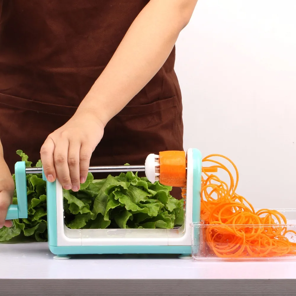 Roller Vegetable Cutter Manual Round Mandoline Slicer Potato Carrot Julienne ii