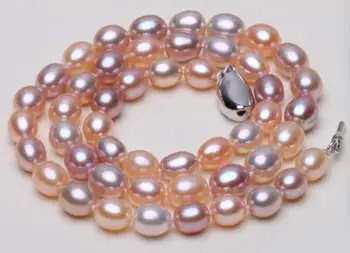 

GORGEOUS 9-10MM SOUTH SEA MULTICOLOR PEARL NECKLACE 18INCH 925S KKK