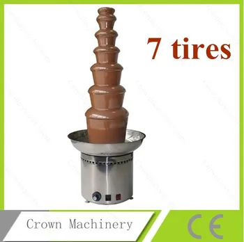 

7 layers 103cm height 304 stainless steel wholesale Commercial chocolate fountain