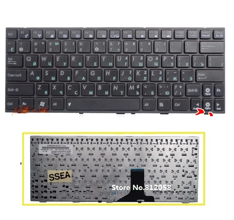 Новая русская клавиатура SSEA для ноутбука ASUS Eee PC 1001HA 1001PX 1001PXD 1005 1005HD 1005HA 1005PX 1008 1008HA