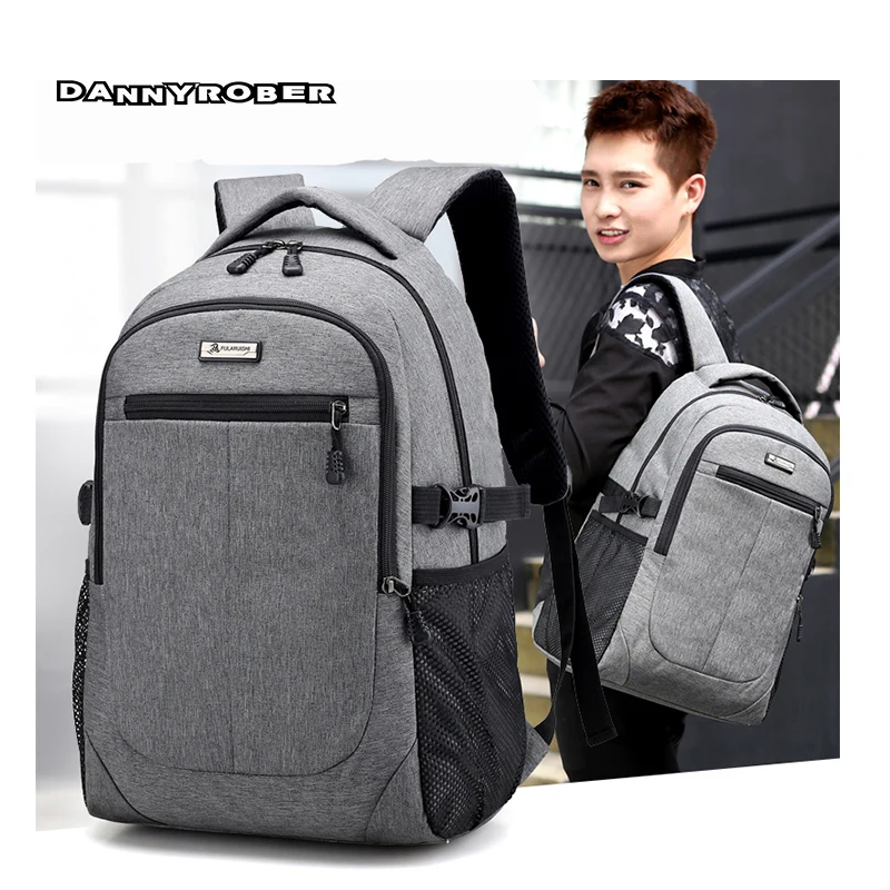 2017 Внешний USB заряжать ноутбук рюкзак Для мужчин женщин Bolsa Mochila для 15 дюймов