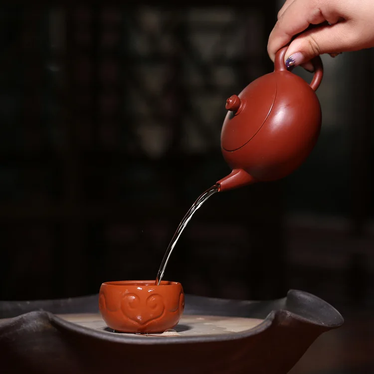 

hot Yixing genuine teapot ore Zhu mud Dahongpao Wishful teapot capacity of about 160cc
