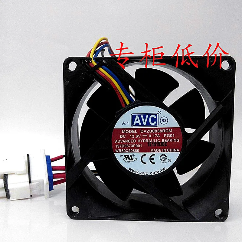 

Original AVC 8038 13.6V 0.17A DAZB0838RCM-PG01 DAZB0838RCM full waterproof humidifier ventilation fan