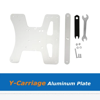 

1pc V2 Y-Carriage Aluminum Plate, Y Axis Heated Bed Bracket Supports for Creality Ender 3 Ender-3 Pro 3D Printer parts
