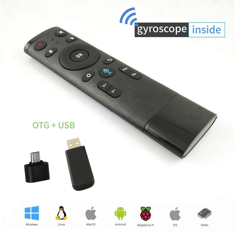 Knewfun Air Mouse Wireless 2 4G Gyroscope Remote Control For Android Smart font b Mini b