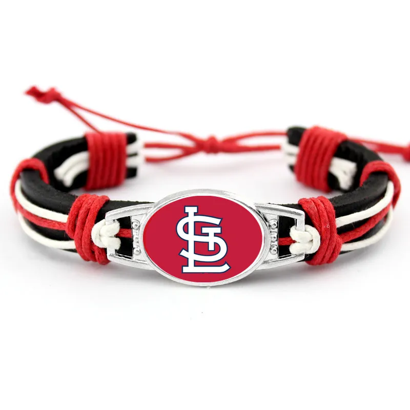 

St. Louis Basketball Genuine Leather Adjustable Bracelet Wristband Cuff 18*25mm Brown Leather Snap Button Charm Jewelry