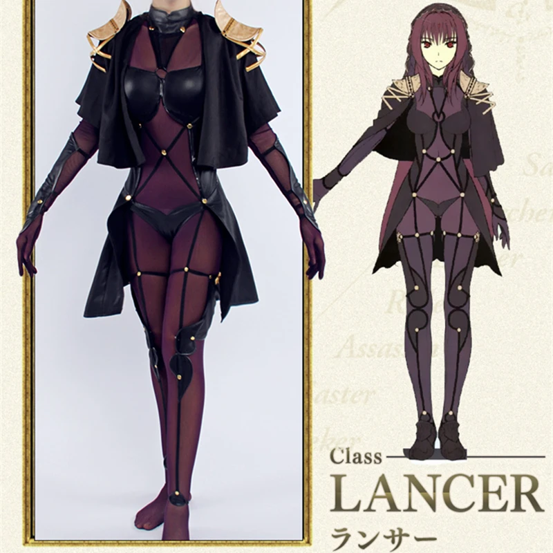 

Fate/Grand Order Scathach Cosplay Costume Full Set Women Sexy Costume COSPLAYONSEN