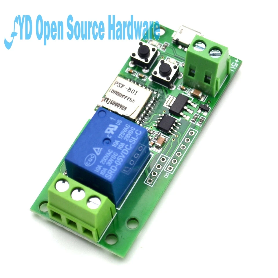 1channel 12V5V smart home WIFI mobile phone remote control remote control switch APP access door lock relay module