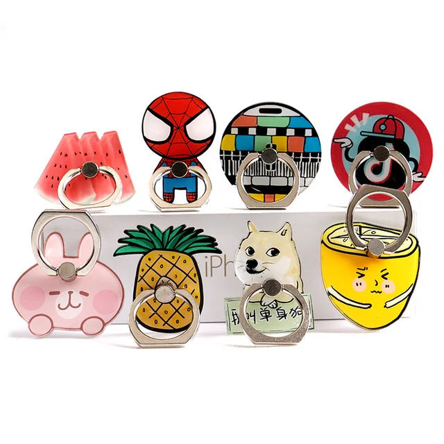 Best Offers New Universal Phone Stand Bracket Finger ring holder phone Holder Stent Personality Lazy Cell Phone Anti-slip fruit Best Offers New Universal Phone Stand Bracket Finger ring holder phone Holder Stent Personality Lazy Cell Phone Anti-slip fruit