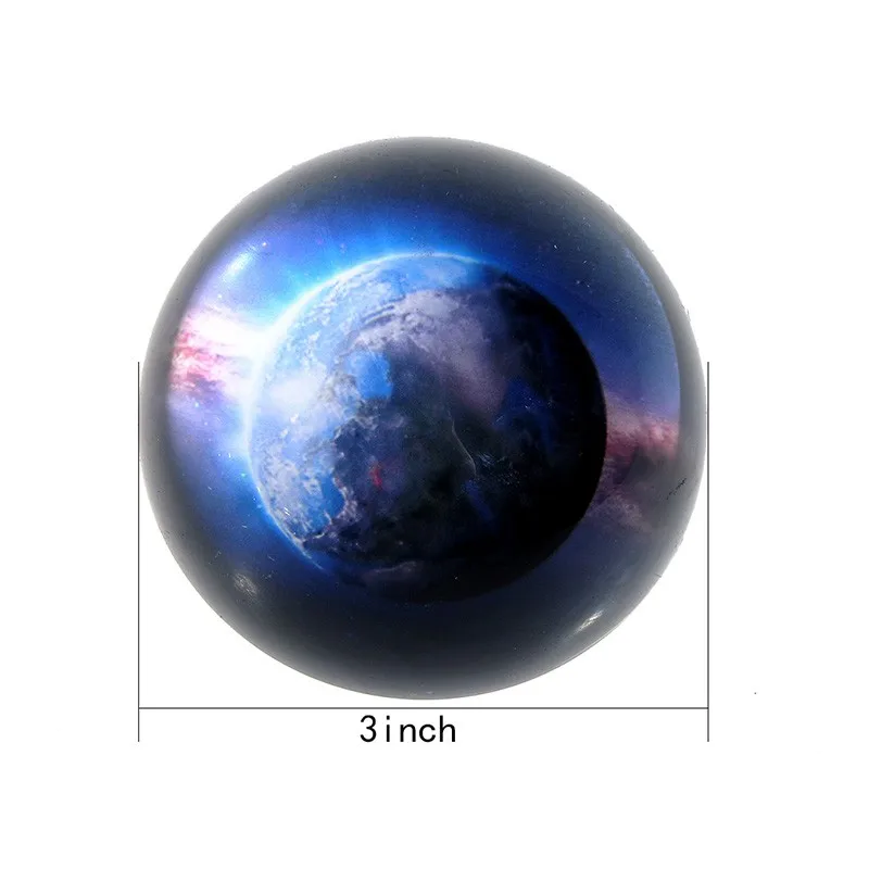 80mm 3D Planet Pattern Decorative Glass Paperweights Crystal Half Sphere Ball Collection Tabletop Feng Shui Souvenir Home Decor (4)