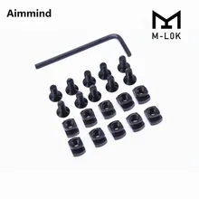 10 упаковок M-LOK болт и гайка Замена для MLOK поручень секций охоты