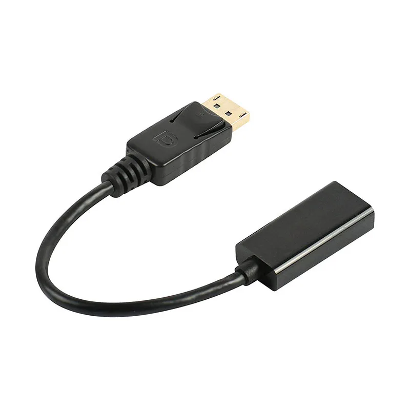 Дисплей Порт DP к HDMI адаптер 1080P Дисплей порт кабель конвертер для hp DELL ноутбук ПК проектор компьютер Ноутбук HD аудио