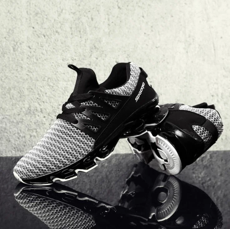 Casuais Respirável Caminhada Tênis Ar Size Sapatos 39 47 Sycatree Flyknit grey Livre Ao Esportes Plus Acampamento Lâmina Homens De Black Dos red w58q0v