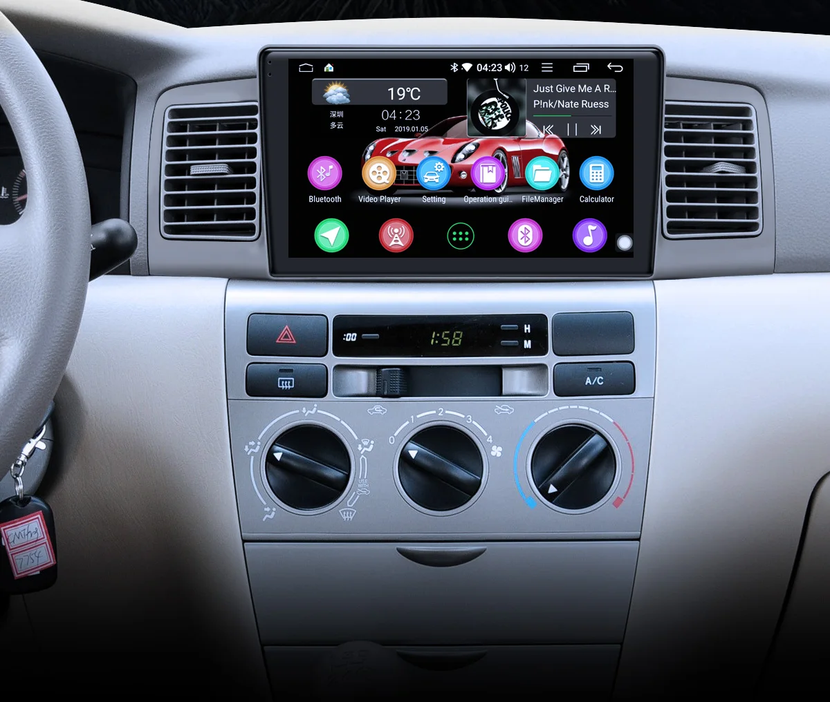 Discount DSP Carplay 9" Android 8.1 Car Multimedia Radio for Toyota Corolla EX/E120 2003-2011 GPS SPDIF Subwoofer Stereo WiFi 4G SIM DAB 3