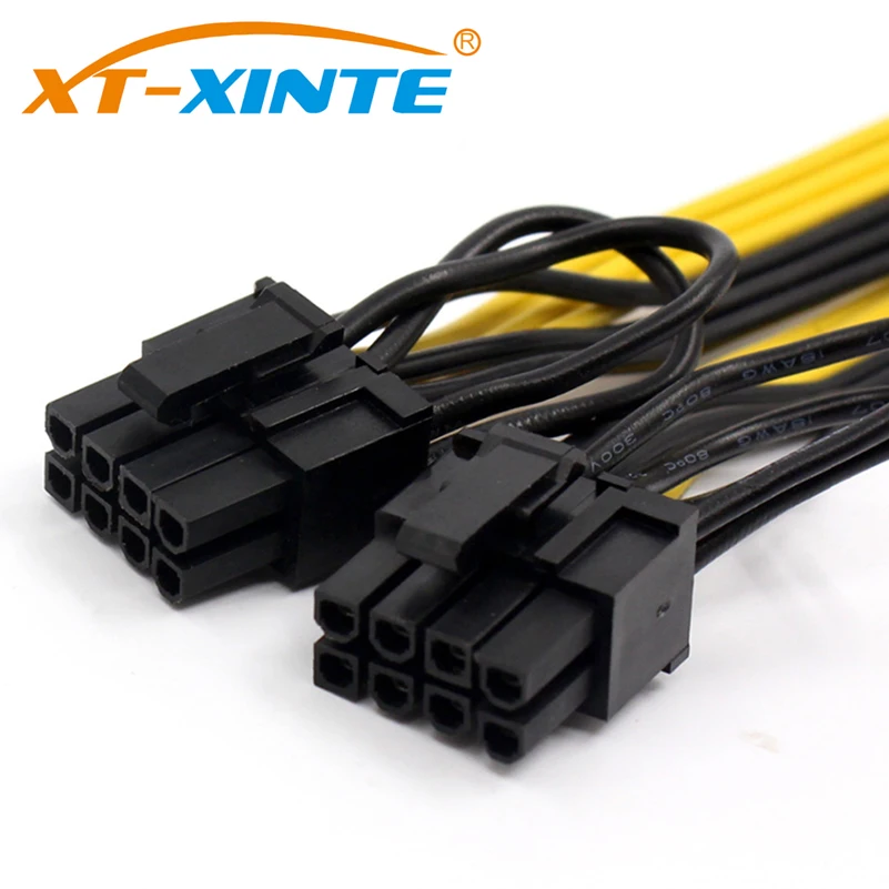 XT XINTE PCI E 8pin Женский до 2 Порты и разъёмы двойной PCIE 6 + Американская классификация