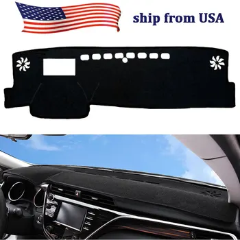 

For Toyota Camry 2018 LHD Inner Dashmat Dash Mat Sun Visor Shade Dashboard Cover Pad Black Car Accessories