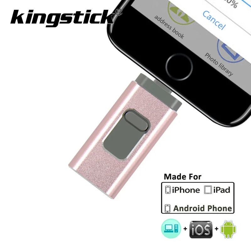 USB флеш накопитель OTG 3 в 1 8 128 ГБ|USB флэш-накопители| |