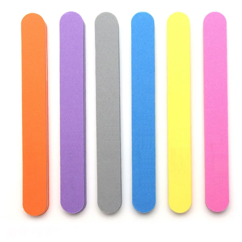 

1 PC 17.8x2x1.2cm Pro Double Sided Manicure Nail File Sanding Boards Pedicure Tool Grit 100/180
