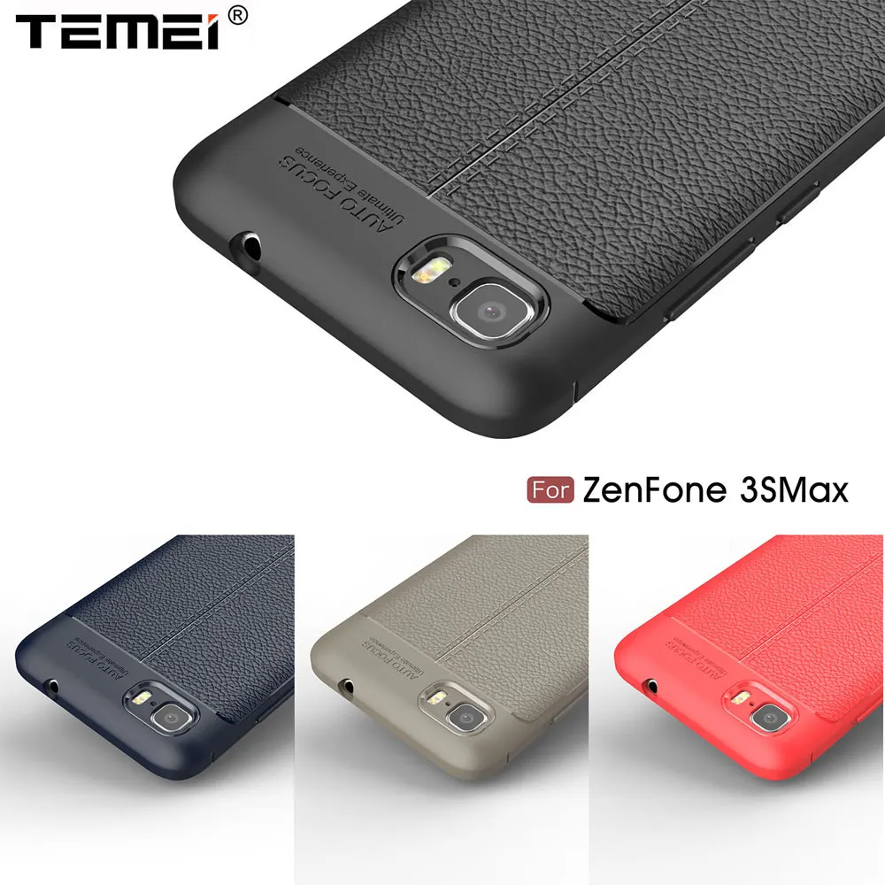 New Leather Grain Pattern Luxury Soft TPU Shell Back Cellphone Case Cover for ASUS Zenfone 3S Max ZC521TL 5.2&quot Retail Packing |