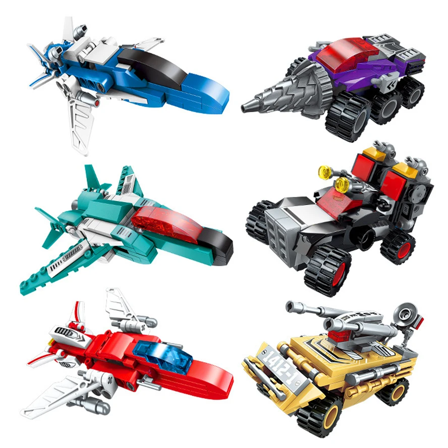 Новый Enlighten Mecha 6в1 1412 робот трансформер для войны самолет машина сделай сам