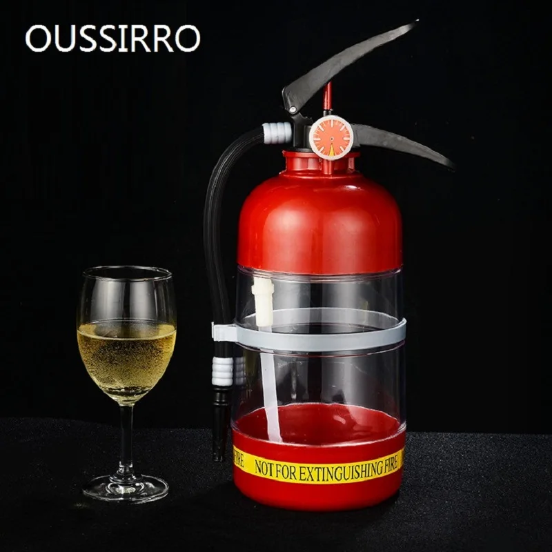 

Creative Fire Extinguisher Beverage Drink Dispenser Cocktail Liquor Pump Juice Wine Beer Dispenser Machine Bar Barrels Tools