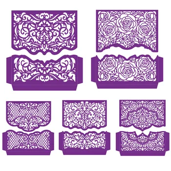 

Hollowed Rose Leaves Grids Pattern Covers Metal Cutting Dies For Making Cards Scrapbooking DIY Album Decoration Craft New 2019