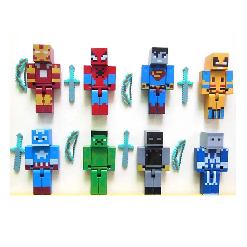 8 Teile Los Minecraft Spiel Brinquedo Spielzeug Avengers Justice League Bausteine Spielzeug Action Spielfiguren Kinder Weihnachtsgeschenke Christmas Gifts Ladies Christmas Gift For Ladieschristmas Tree Baking Pan Aliexpress