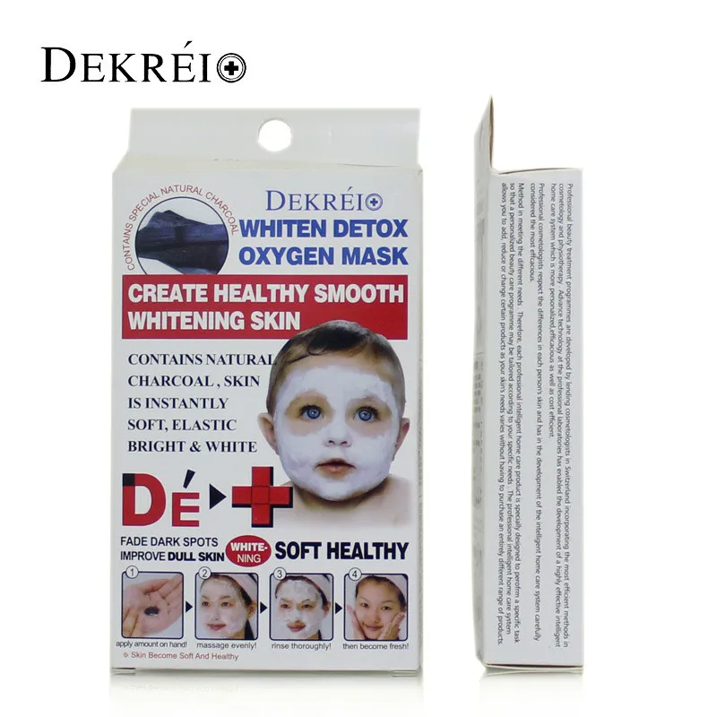 

1PC Detox Oxygen Bubble Mask Cream Korean Cosmetic Moisturizing Bamboo Charcoal Face Mask Whitening Smooth Skin Facial Mask