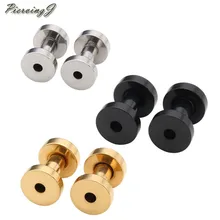 PiercingJ Нержавеющая сталь винт Туннели для ушей носилки Expander Kit 8ga(3 мм), 4ga(5 мм) вид датчики, серебристый/золотистый/черный