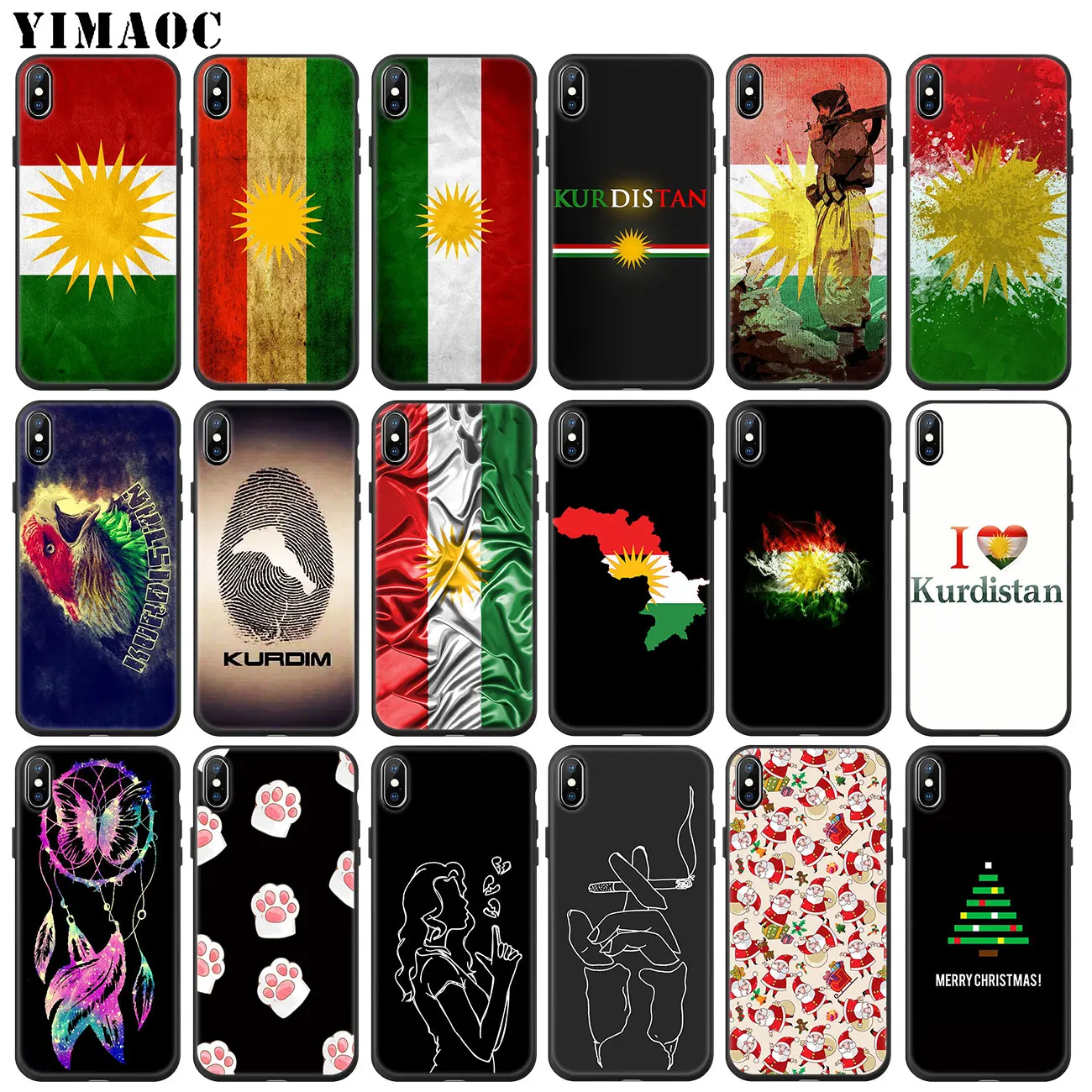 Мягкий силиконовый чехол YIMAOC с флагом курдской Автономной Республики для iPhone 11 Pro