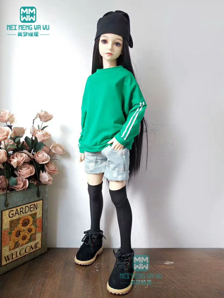 BJD Одежда для куклы подходит для 60 см 1/3 BJD SD кукла желтая толстовка с капюшоном и джинсовые шорты