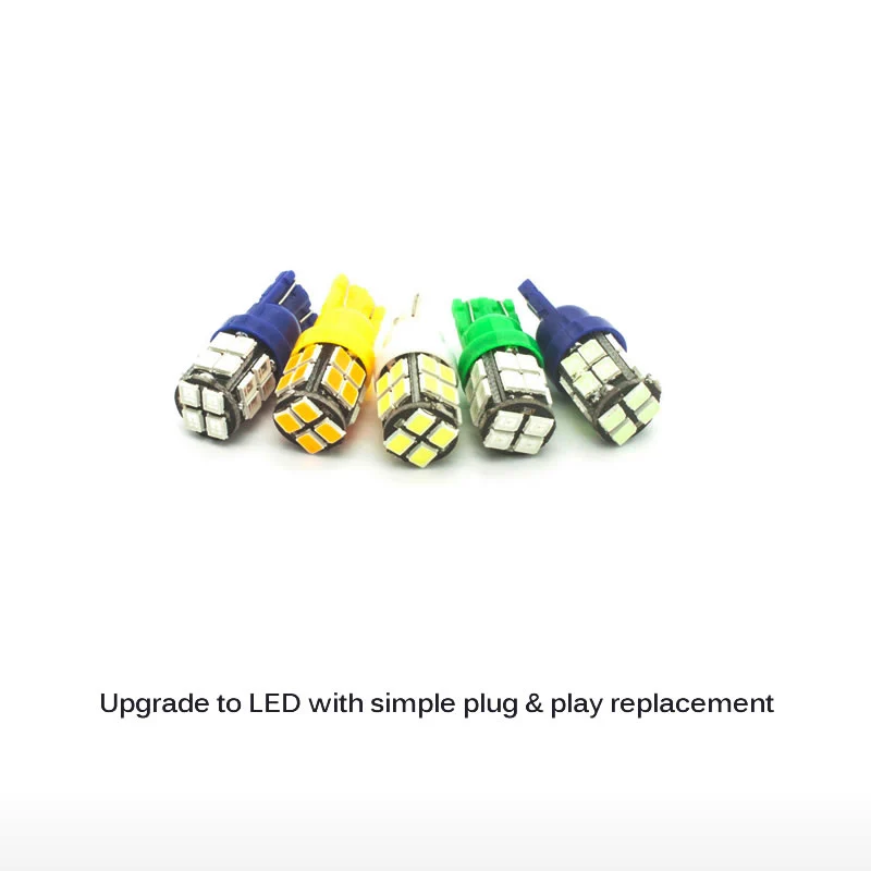 4 шт. T10 светодиодный фонарь для автомобиля 20 SMD боковые габаритные огни карта