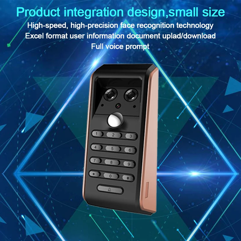 

Eseye Biometric Face Facial Recognition Door Lock Facial Access Control USB Employee Clock Reader Entry Exit Record Door Lock