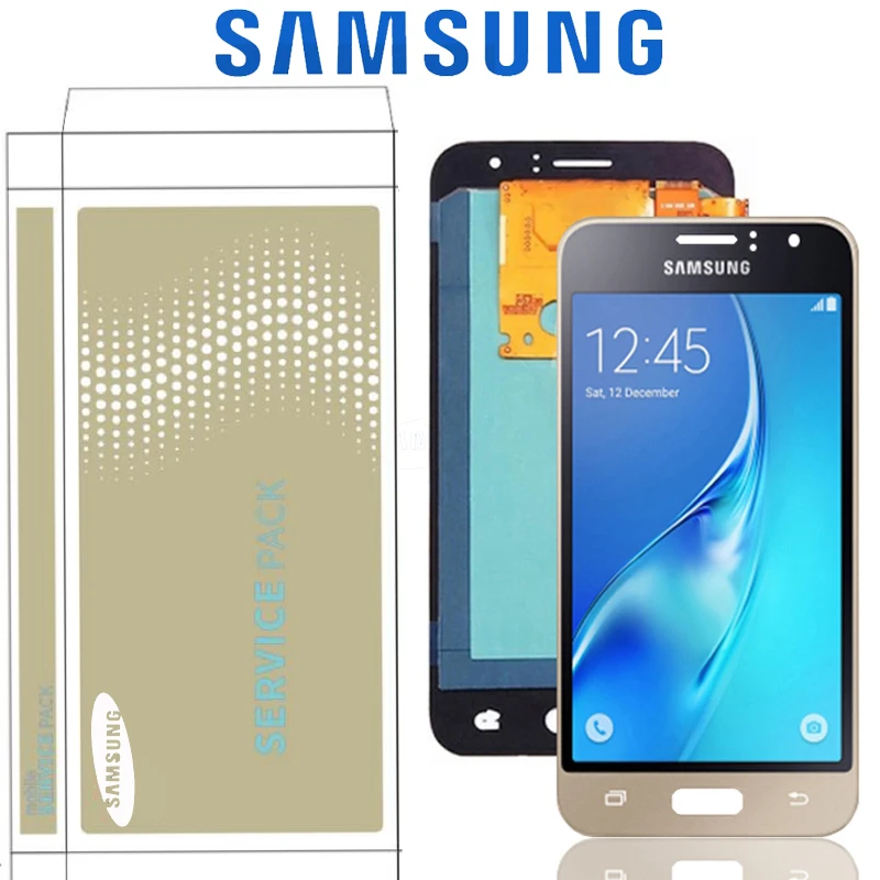 Сменный Super Amoled экран 4 5 дюйма для SAMSUNG Galaxy J1 2016 J120 J120M J120H J120F ЖК дисплей с