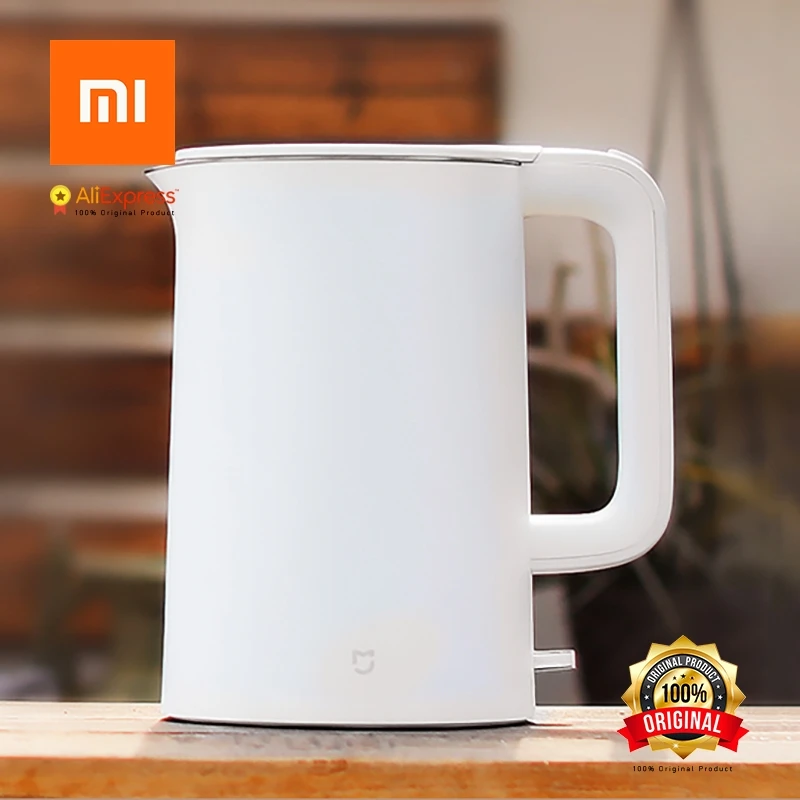 Электрический чайник Xiaomi Mijia быстро закипающий из нержавеющей стали самовар