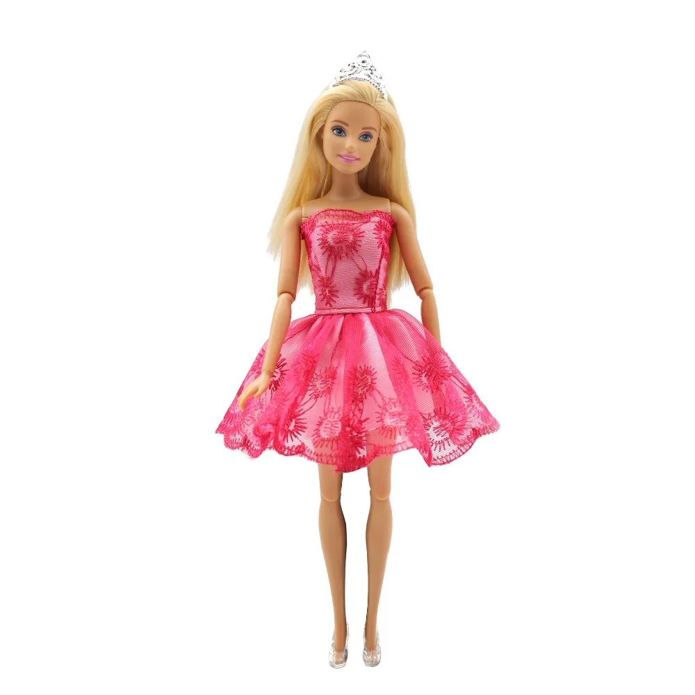11 стилей, модная одежда ручной работы, красочные красивые платья, Одежда для куклы-Барби, платье для девочек, лучший подарок
