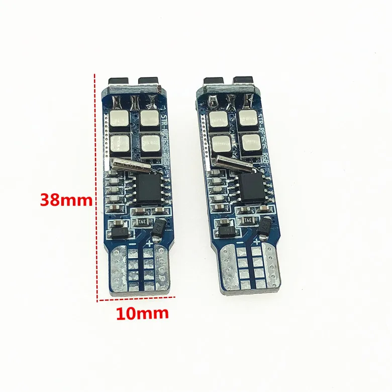 Новинка T10 W5W RF Control RGB Светодиодные Габаритные фонари для автомобиля Led