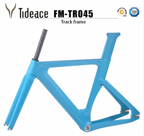 Flash Deal 2018 Carbon Track Frame Carbon Fiber Fixed Gear bike frame Carbon Racing Tracking bike Frameset 49/51/54cm with fork seatpost 1