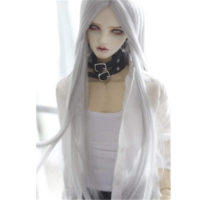 Allaosify bjd парик многоцветный длинный Straigst парики 1/3 1/4 1/6 BJD парик из высокотемпературного волокна кукольный парик