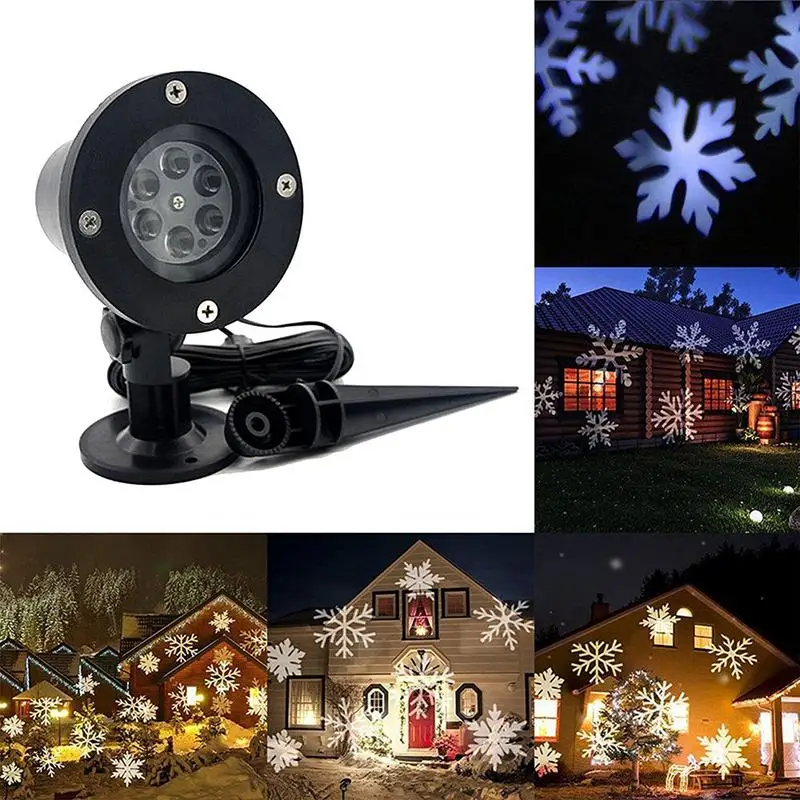 Outdoor Snowflake LED Stage Snow Light Waterproof Christmas Light White