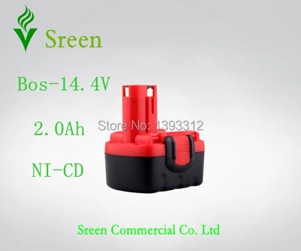 

New 14.4V 2000mAh Ni-CD Replacement Power Tool Battery for Bosch 2 607 335 711 BAT038 BAT040 BAT041 BAT140 Spare Batteries Packs