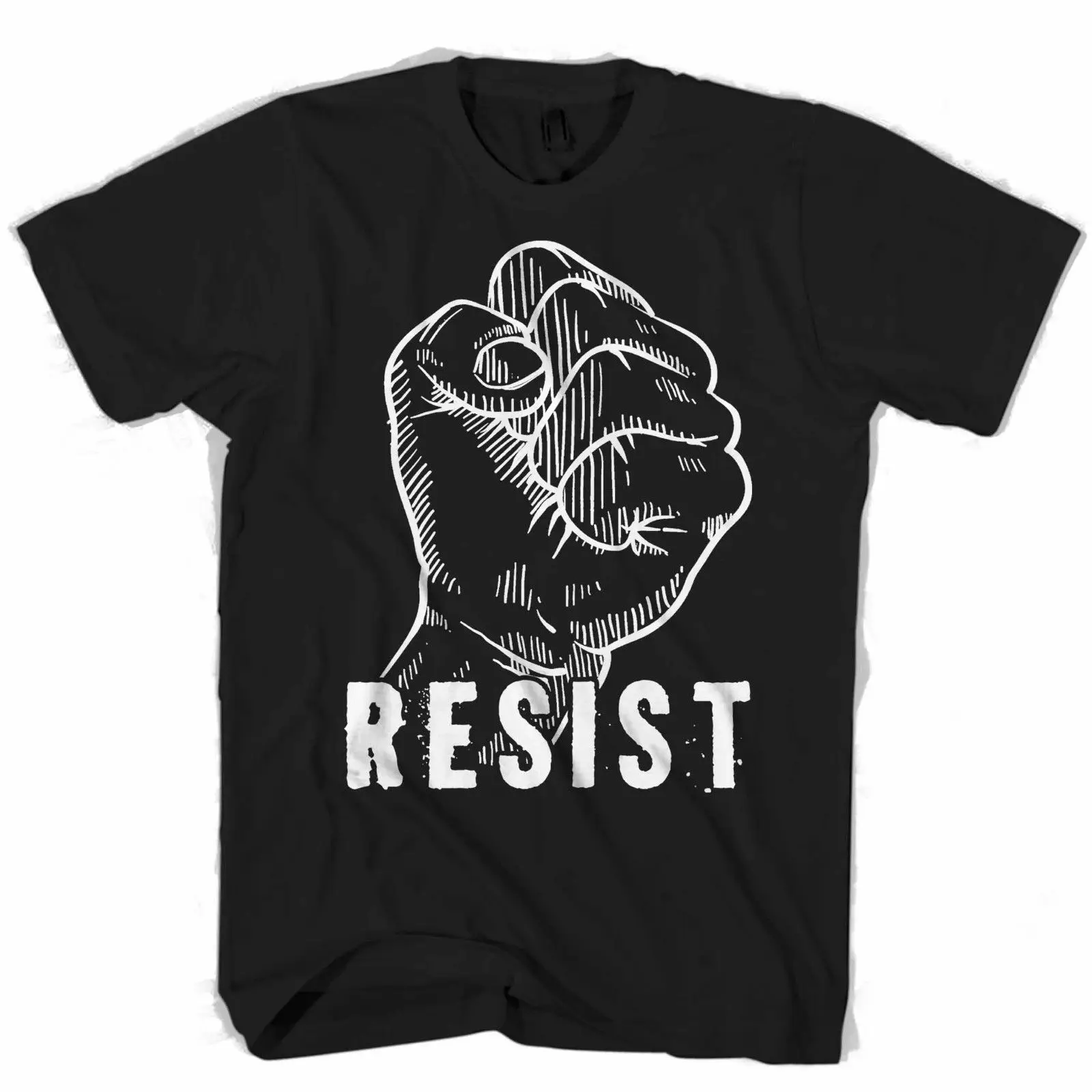 

Hot Sale Resist Clenched Hand Men's Casual O-Neck T Shirt