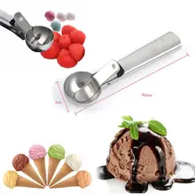 Нержавеющая сталь мороженое ремесло совок Cookie тесто маш Muffin ложка Мода Кухня Мороженое Инструменты
