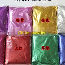 Нормальный серии блестящая пудра с блестками пигмент, 500 г/пакет, тени для век материи, DIY Nail Art Украшение