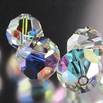 

China Top AAA Quality Football Faceted White AB Crystal bead 2MM 3MM 4MM 6MM 8MM 10MM 12MM glass beads crystal rondelles beads