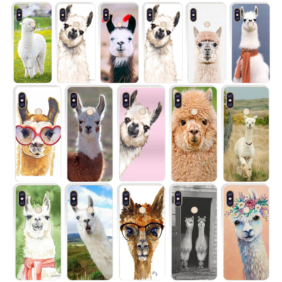 Мягкий Силиконовый ТПУ чехол 126AQ Alpacas с животными для телефона xiaomi redmi 6 pro note 5 plus 4 4x