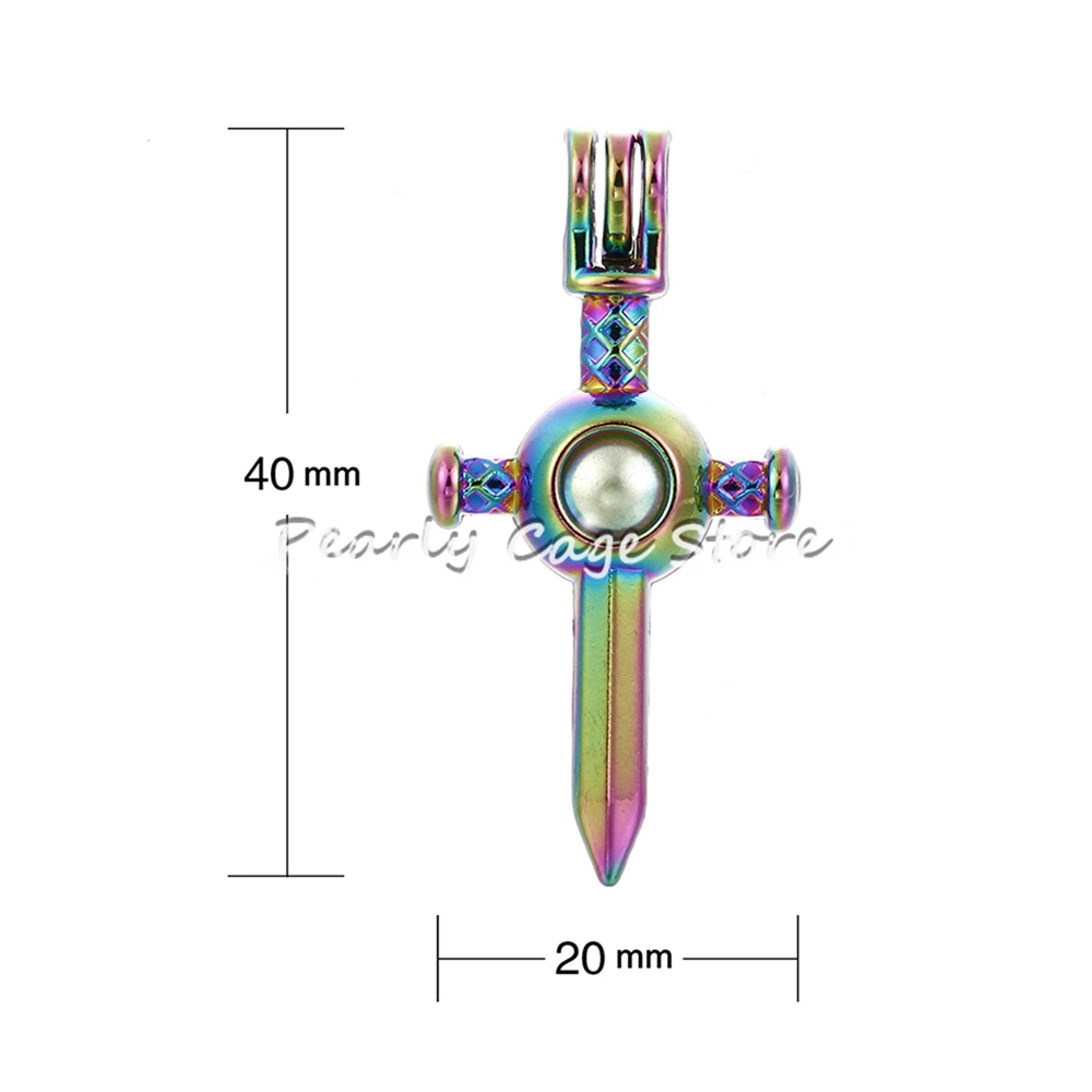 5 шт радужных цветов стрекоза череп Эйфелева башня ключ жемчужные бусины "клетка" клетка эфирное масло диффузор медальон Подвески для устриц жемчуг