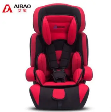 Высококачественное детское автокресло, детское безопасное сиденье, детское защитное 9 months to 12 years Old, международный стандарт, детское автомобильное кресло - Цвет: red